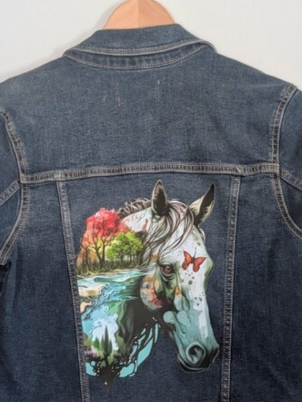 UpCycled | Old Navy | Youth XL (Women's S) | Horse & Butterfly | Bird & Blossom